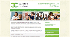 Desktop Screenshot of cummins-law.com